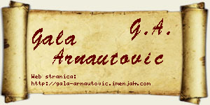 Gala Arnautović vizit kartica
